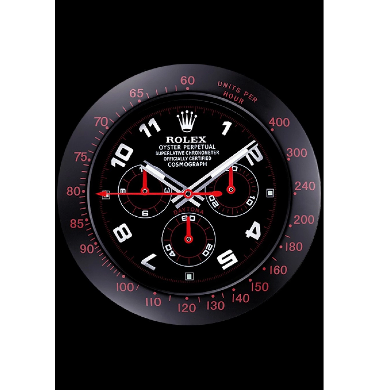Aaa replica watch Rolex Clock Cosmograph 621908 Wall Daytona Black-Red 0628